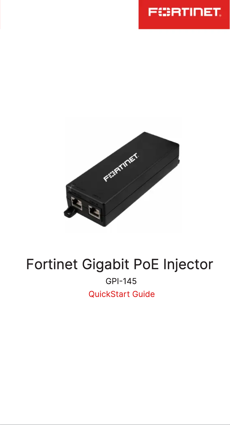 First page image of the manual for GPI-145