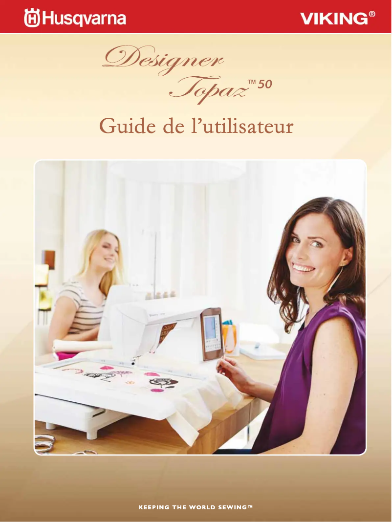 First page image of the manual for Designer Topaz 50