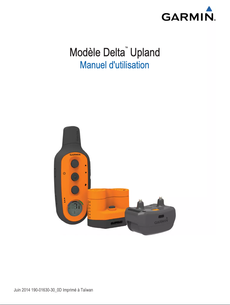 First page image of the manual for Delta Upland