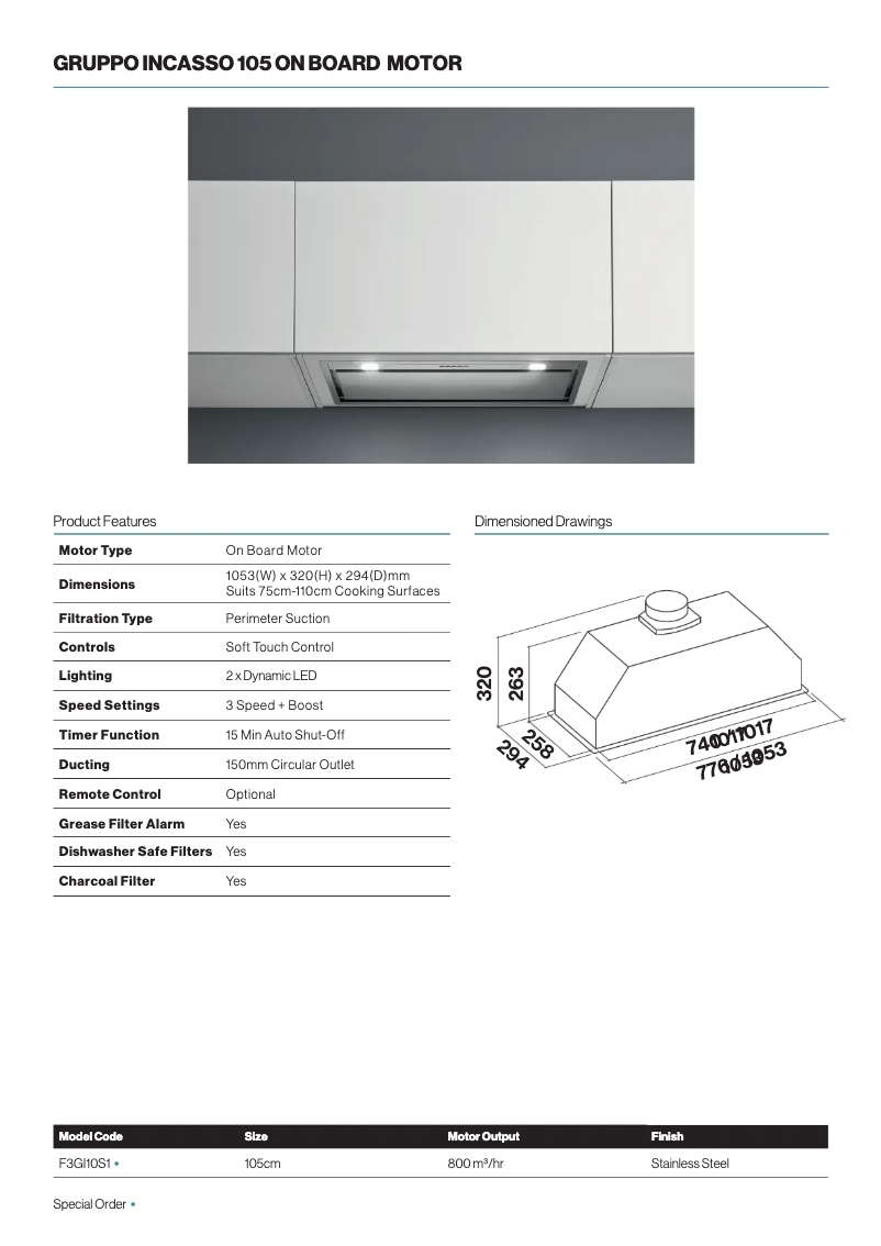 First page image of the manual for F3GI10S1