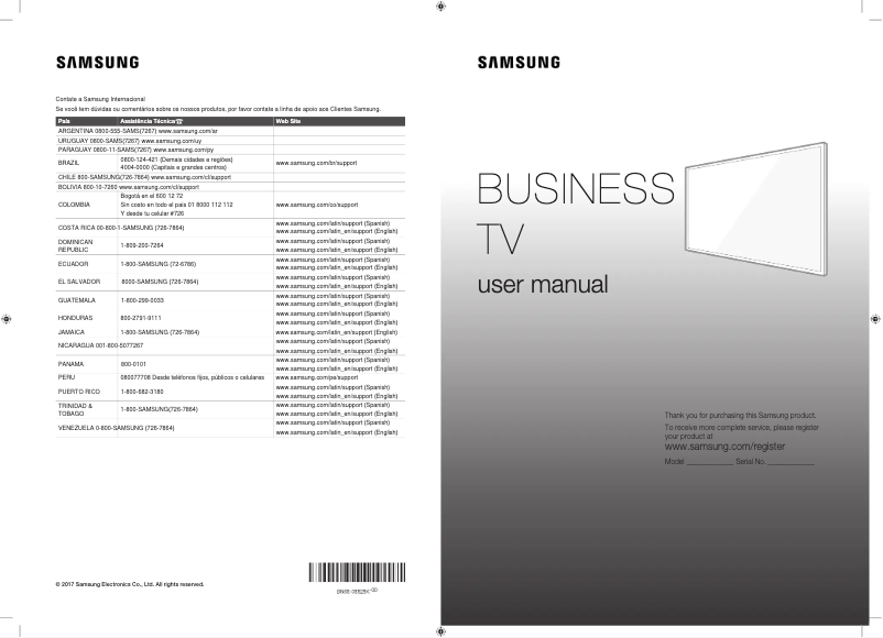 Page 1 of the manual User Manual Samsung SE49J-B