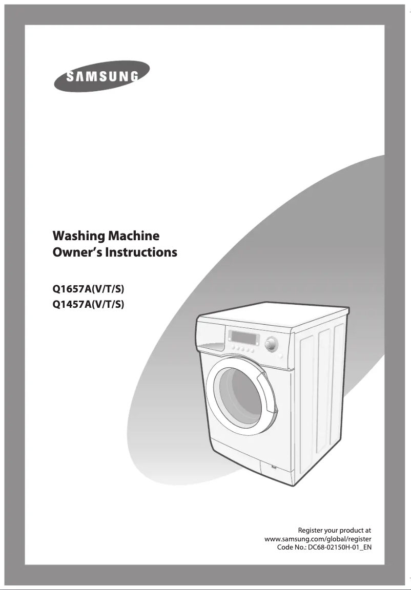 Page 1 of the manual User Manual Samsung Q1657AT