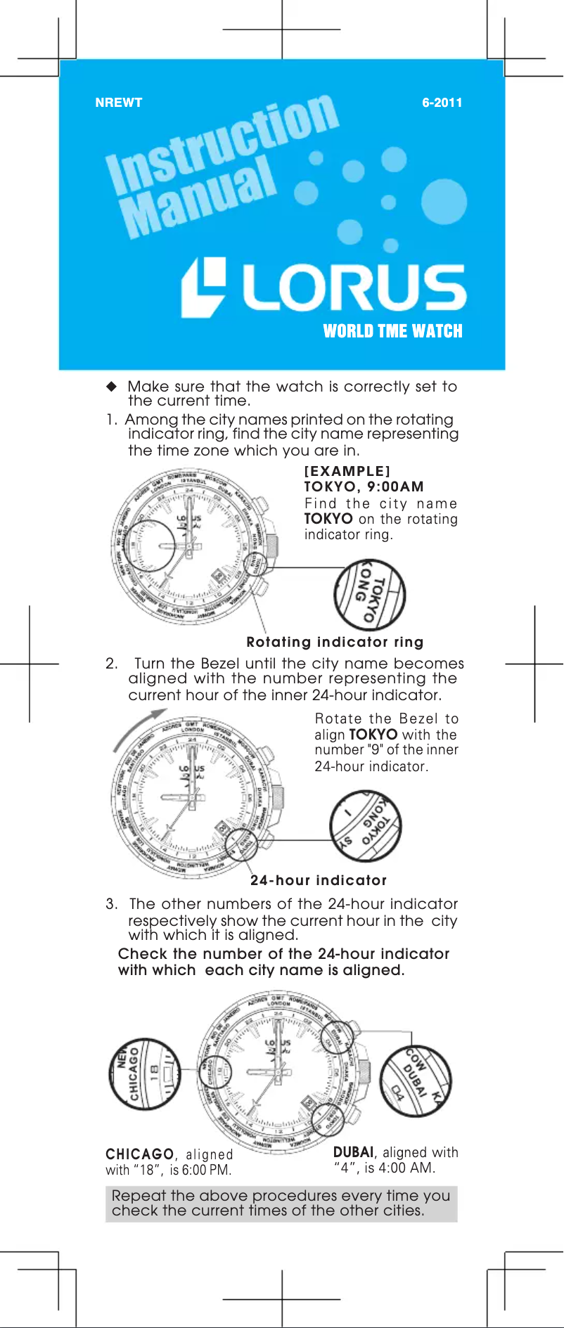 First page image of the manual for World TME