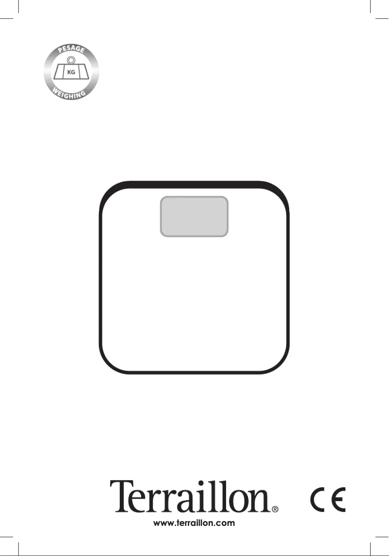 Page 1 of the manual User Manual Terraillon Fitness