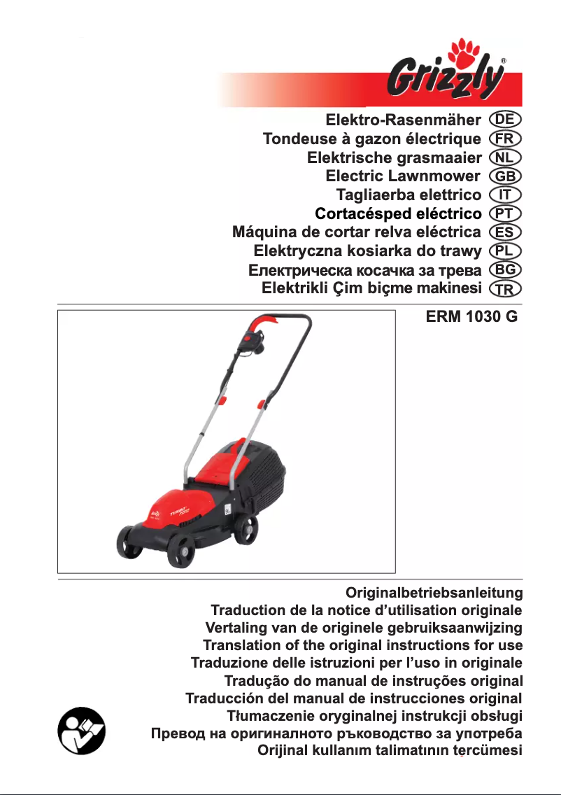 Page 1 of the manual User Manual Grizzly ERM 1030 G