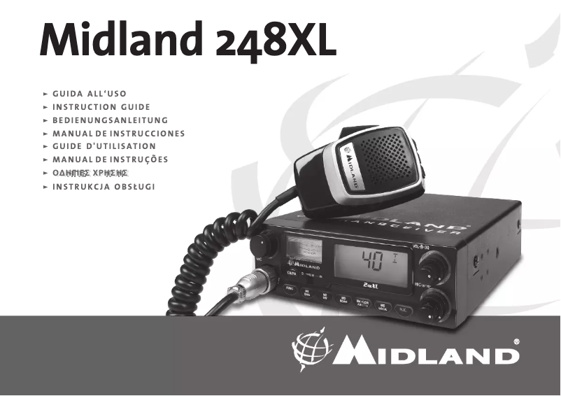 Page 1 of the manual User Manual Midland 248XL
