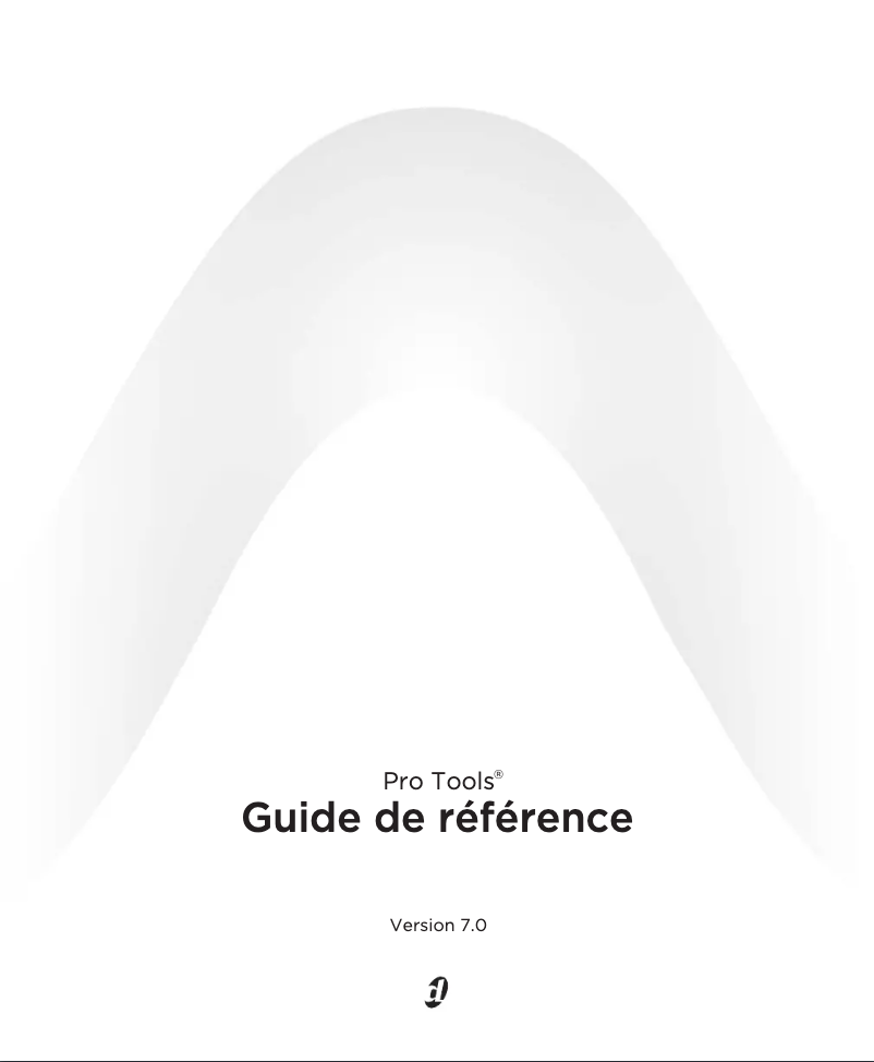 First page image of the manual for Pro Tools 7.0