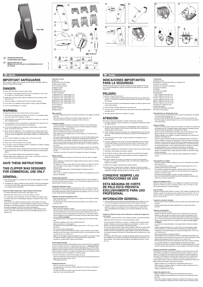 First page image of the manual for Li+Pro