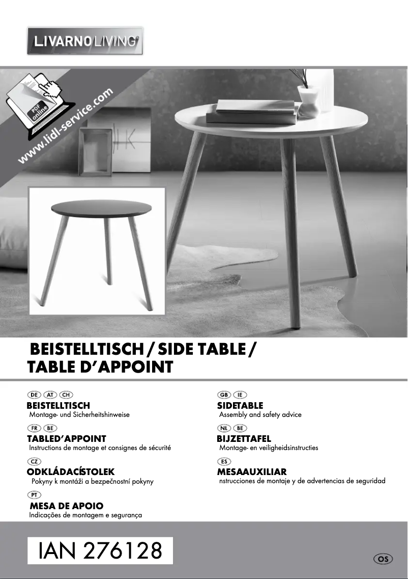 Page 1 of the manual User Manual Livarno Lux IAN 276128