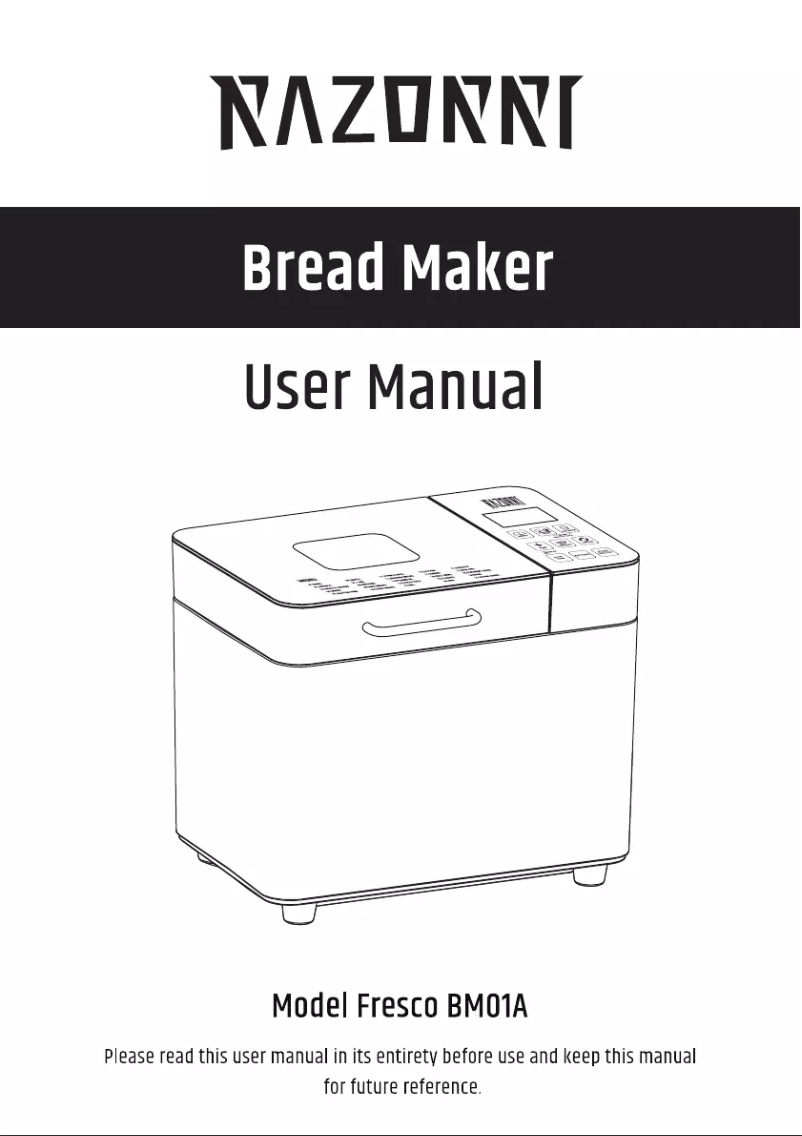 Page 1 of the manual User Manual Razorri Fresco BM01A