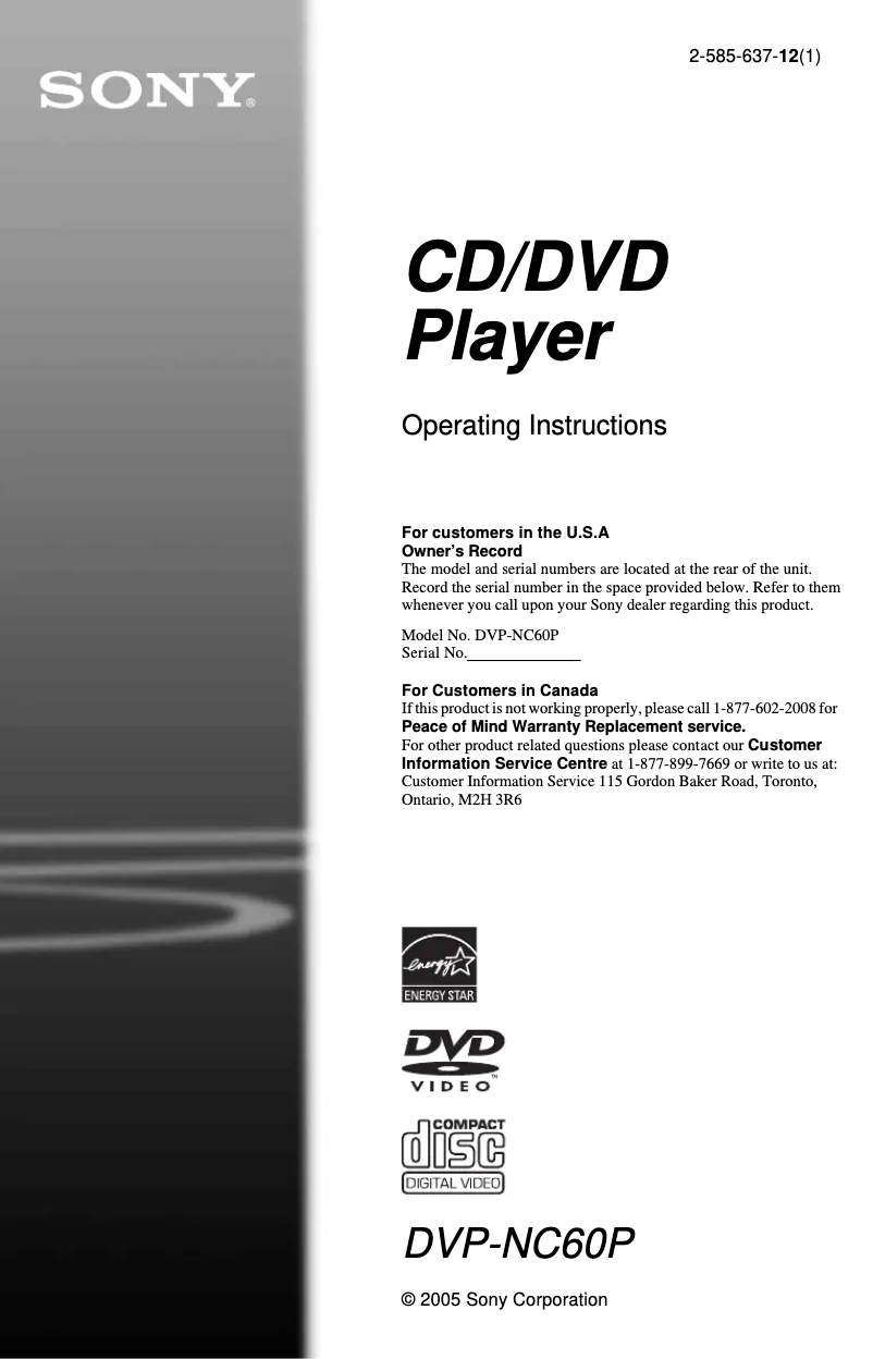 Page 1 of the manual User Manual Sony HT-6900DP