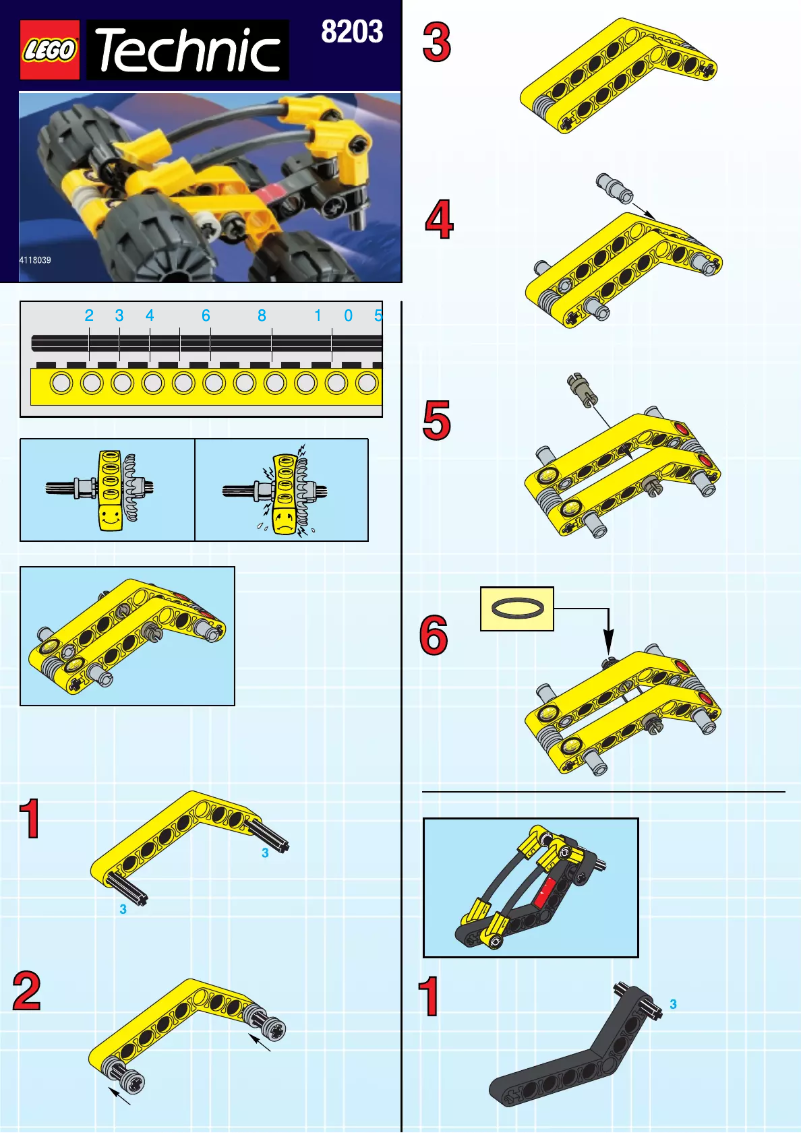 First page image of the manual for Technic 8203