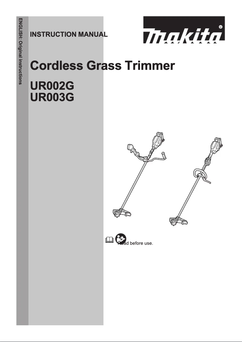 First page image of the manual for UR003GD201