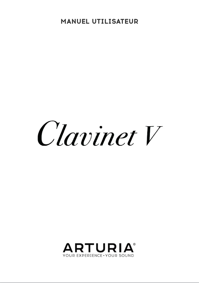 Page 1 of the manual User Manual Arturia Clavinet V