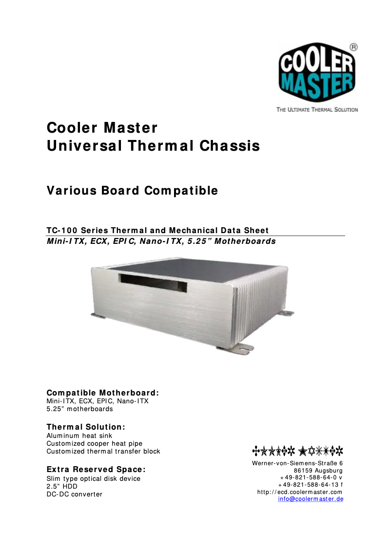 First page image of the manual for ECC-00614-01-GP