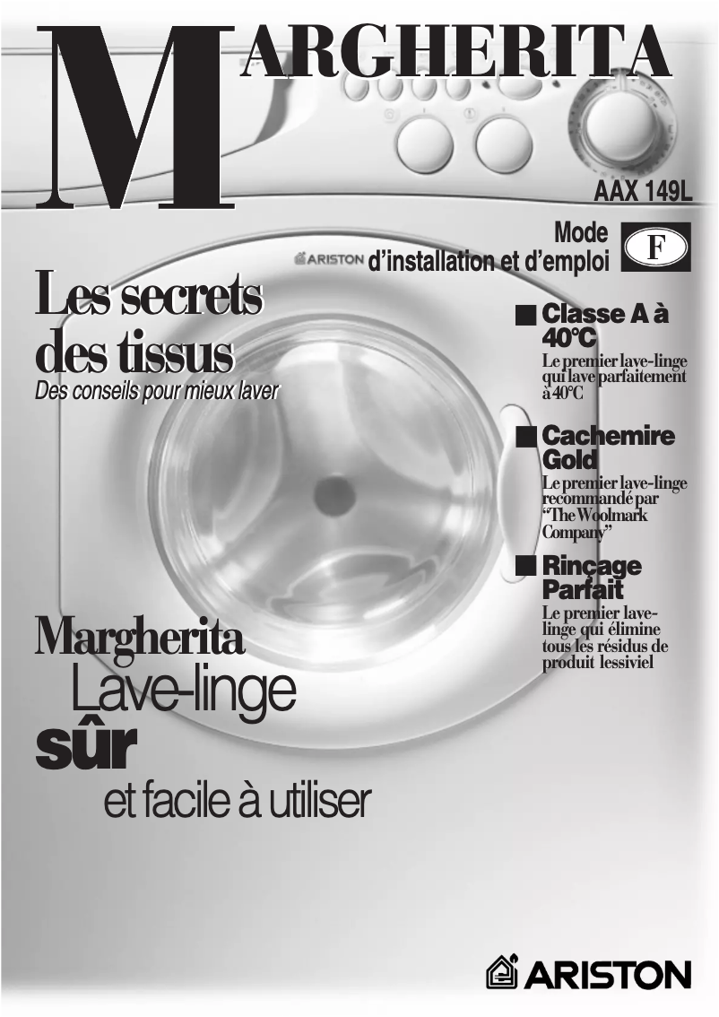 First page image of the manual for AAX 149L