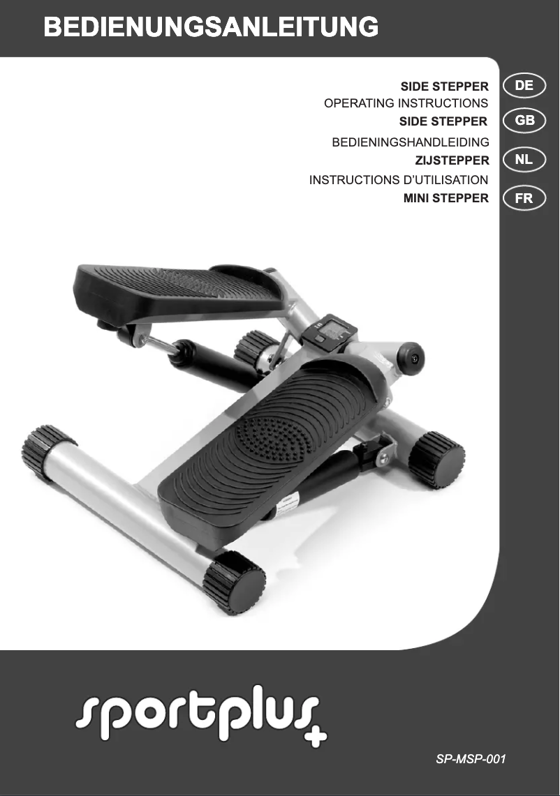 First page image of the manual for SP-MSP-001