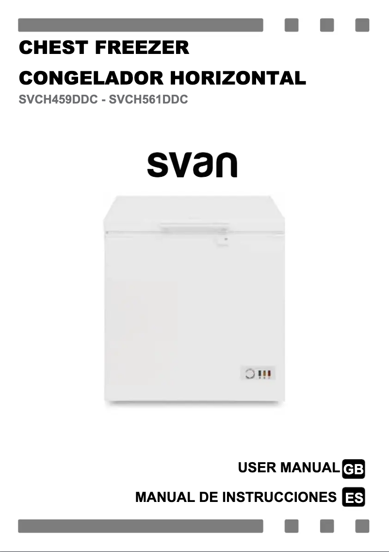 First page image of the manual for SVCH459DDC