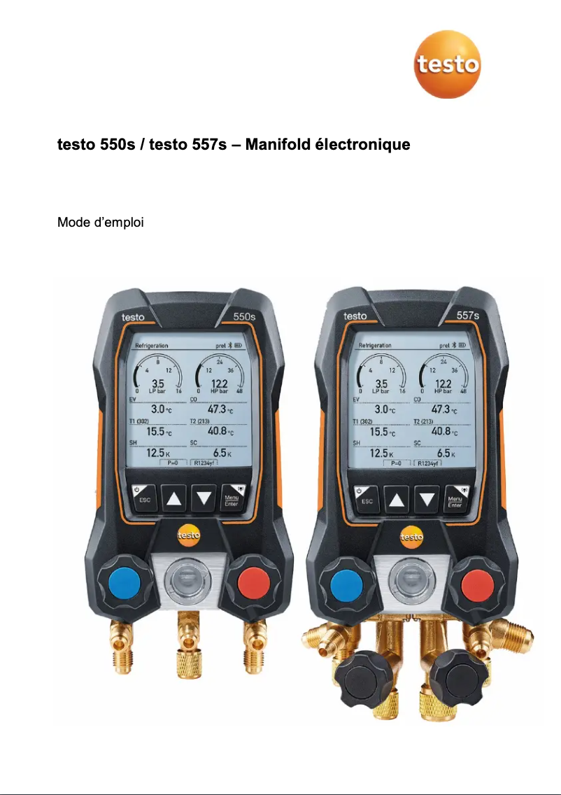 First page image of the manual for 557s