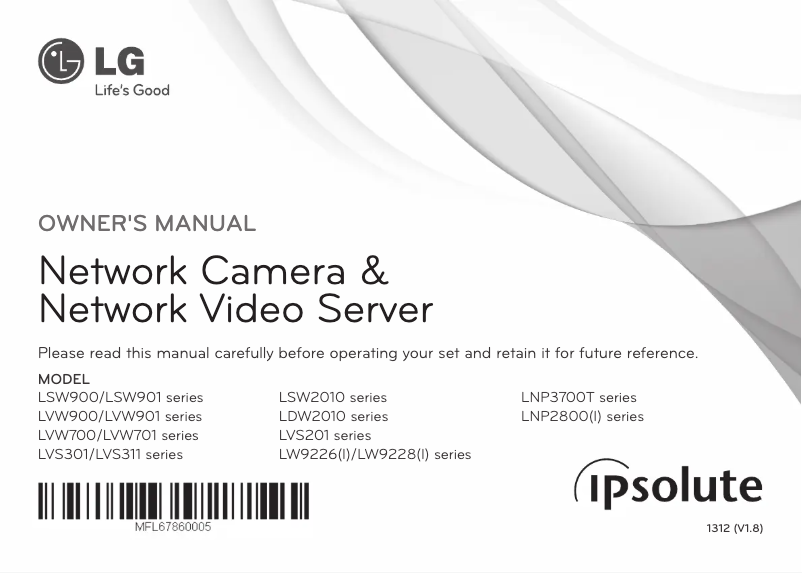 Page 1 of the manual User Manual LG LVS311