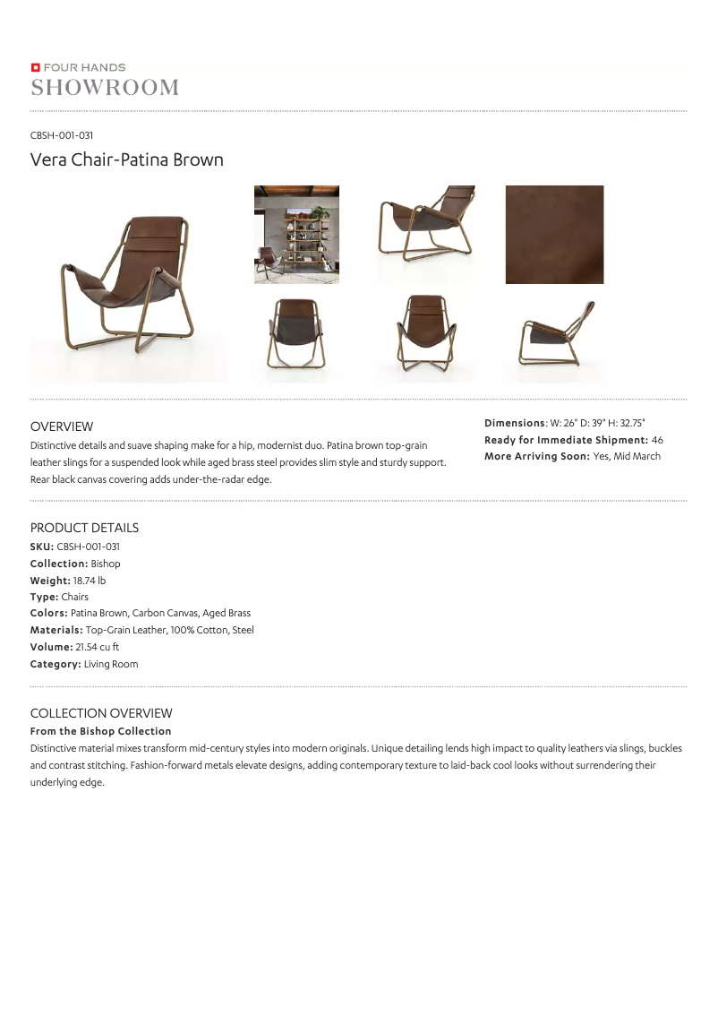 Page 1 of the manual User Manual Four Hands CBSH-001-031