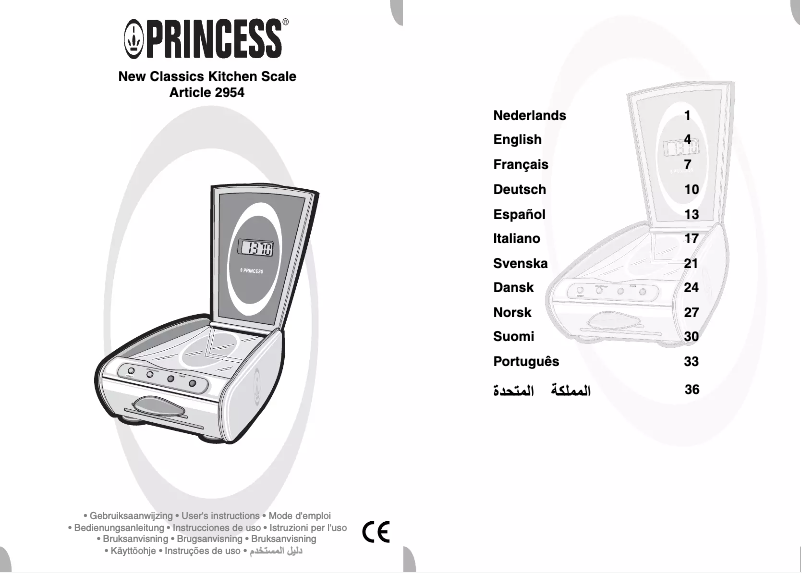 Image de la première page du manuel de l'appareil New Classics 2954