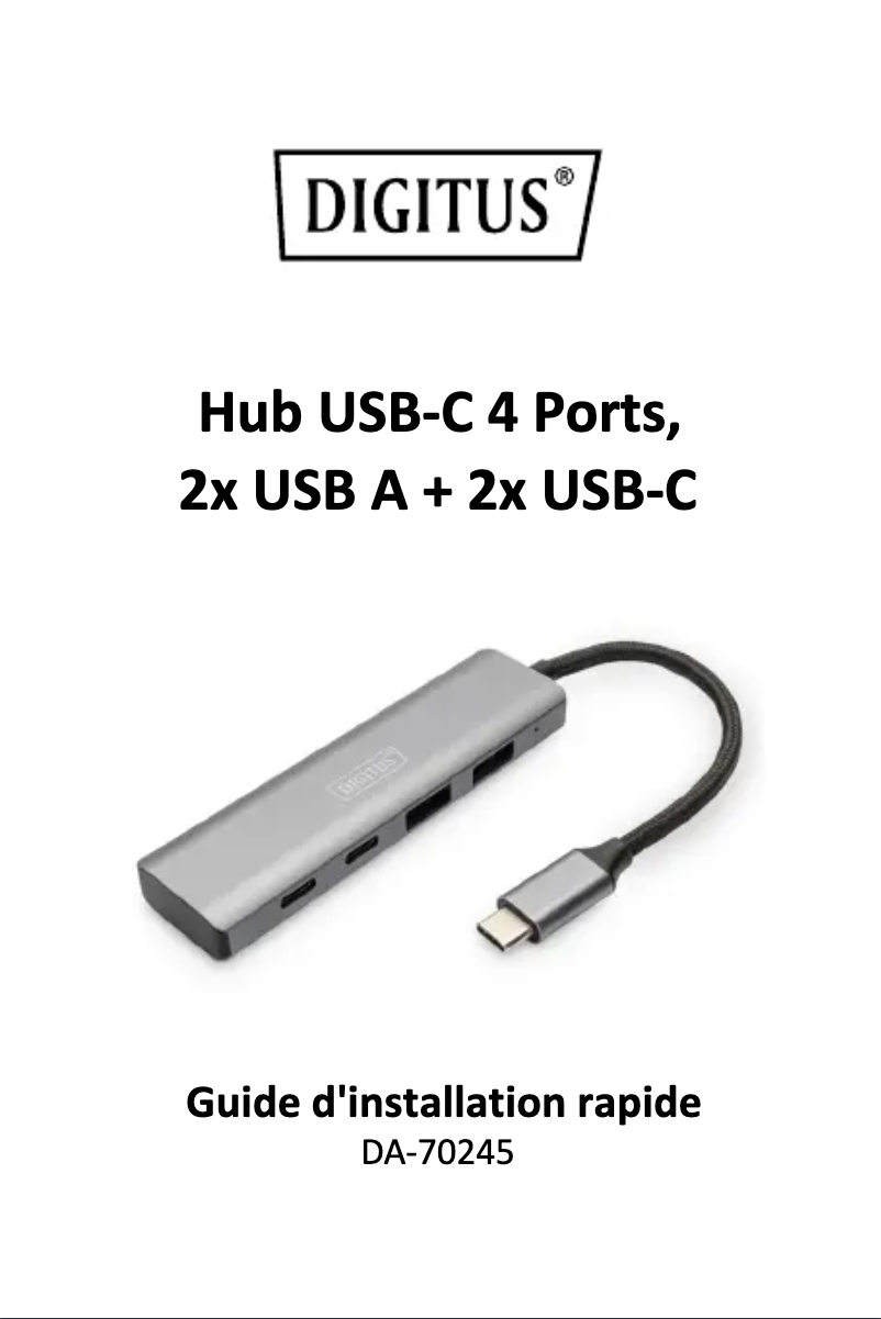 Page 1 of the manual User Manual Digitus DA-70245
