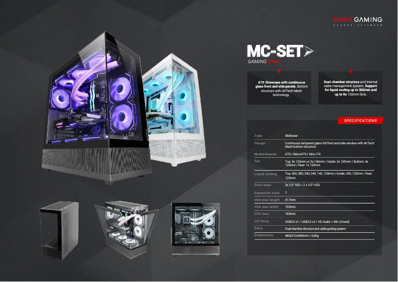 First page image of the manual for MC-SET