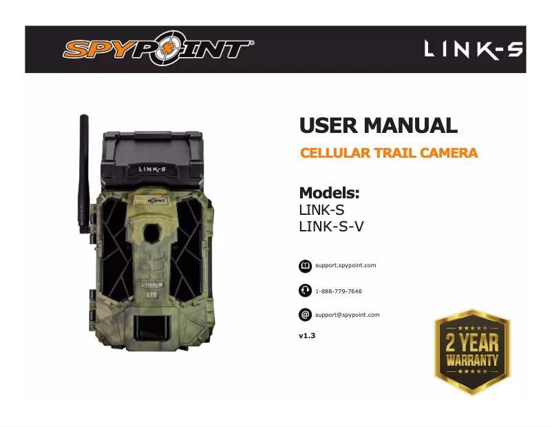 First page image of the manual for Link-S