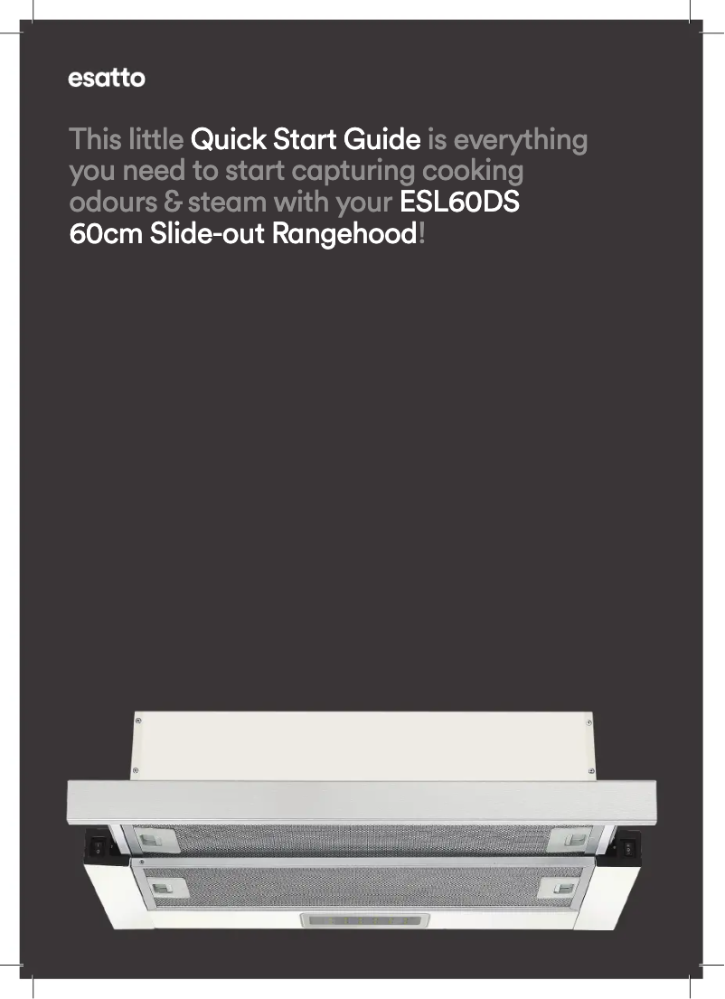 Page 1 of the manual Quick Start Guide Esatto ESL60DS