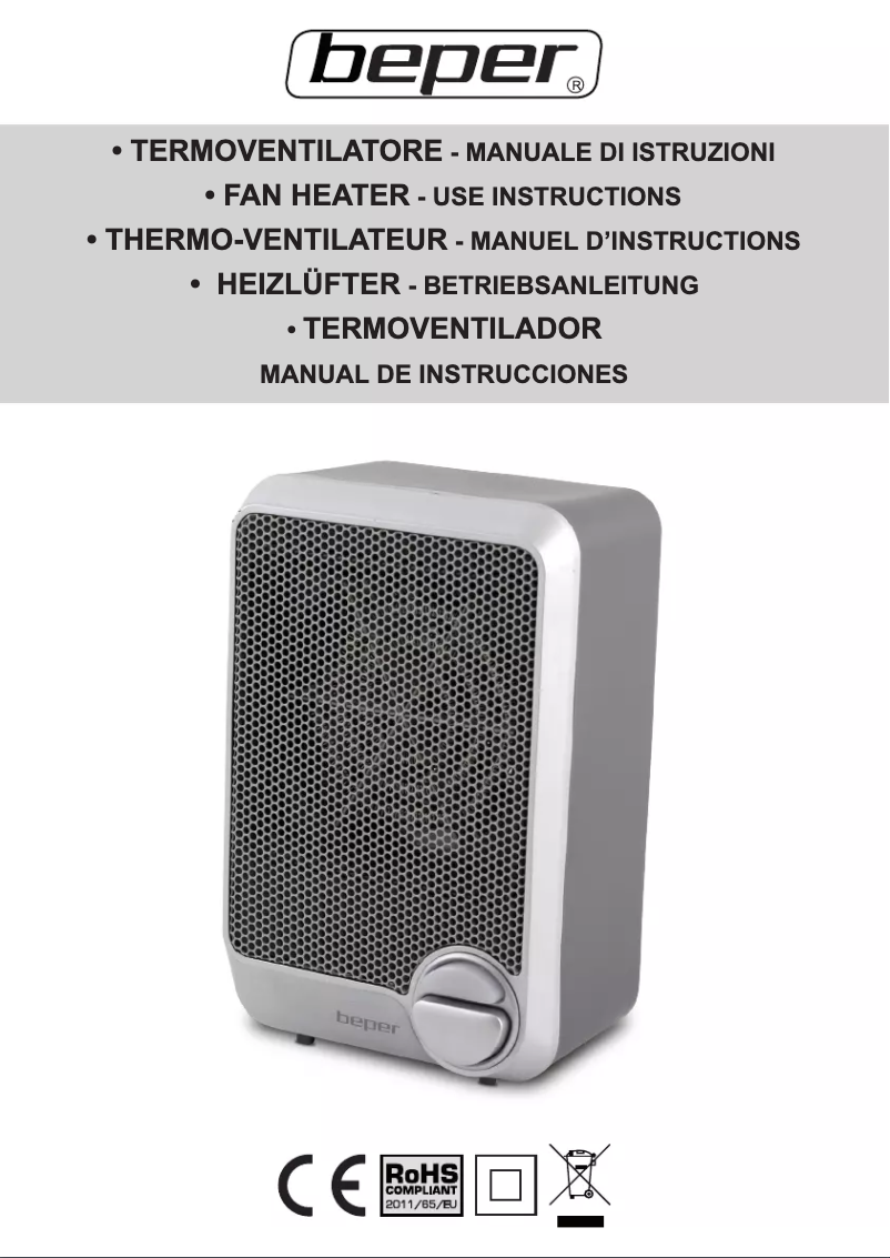 First page image of the manual for RI.085