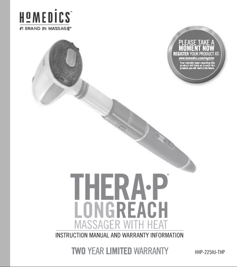 First page image of the manual for HHP-225HJ-THP