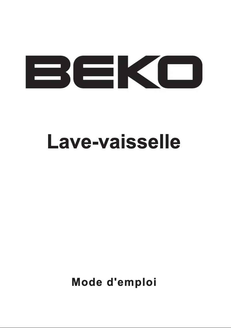 Page 1 of the manual User Manual Beko DFN 6835