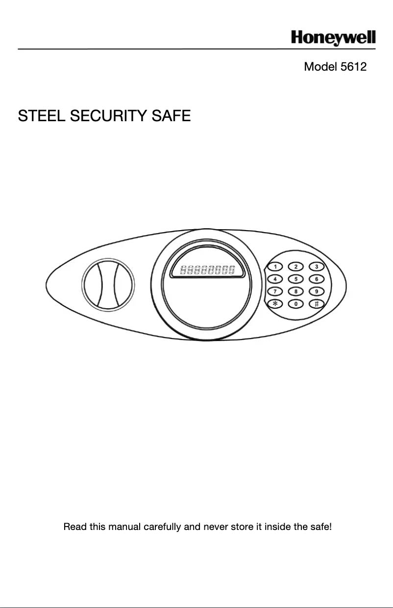 Page 1 of the manual User Manual Honeywell 5612