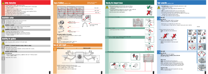 First page image of the manual for WM16E463DN