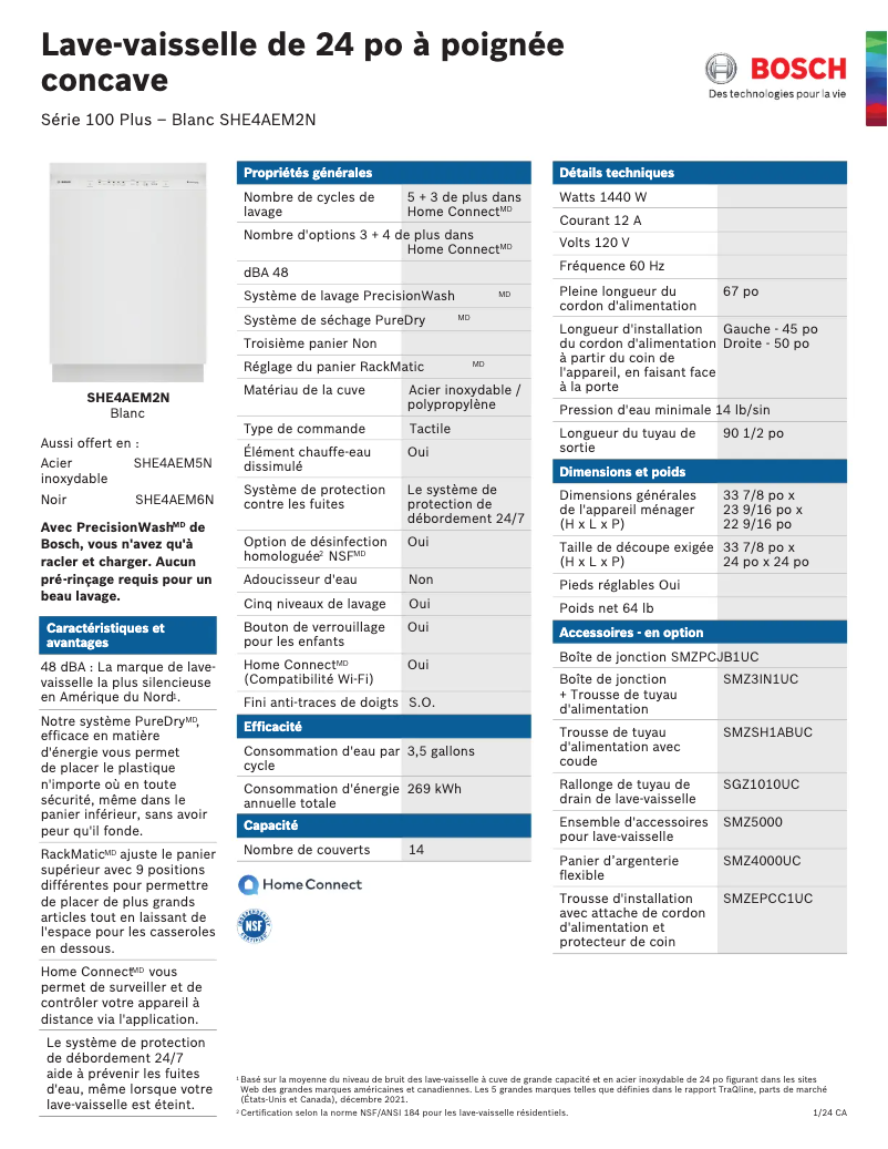 First page image of the manual for SHE4AEM2N