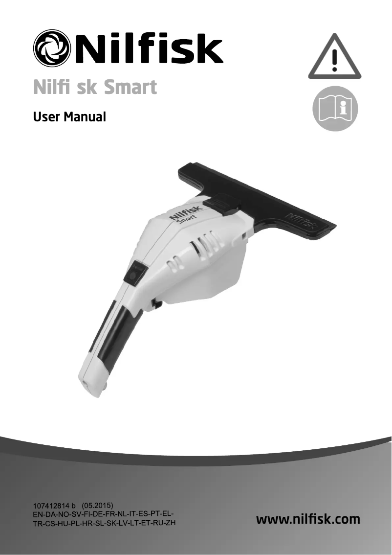 Page 1 of the manual User Manual Nilfisk Smart Window Cleaner
