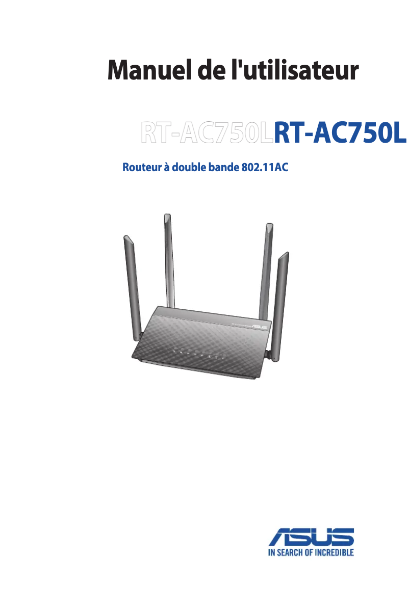 Page 1 of the manual User Manual Asus RT-AC750L