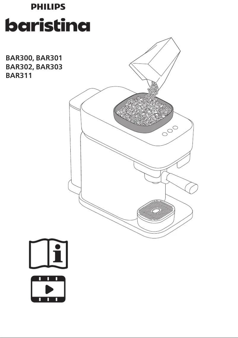 Page 1 of the manual User Manual Philips Baristina BAR301