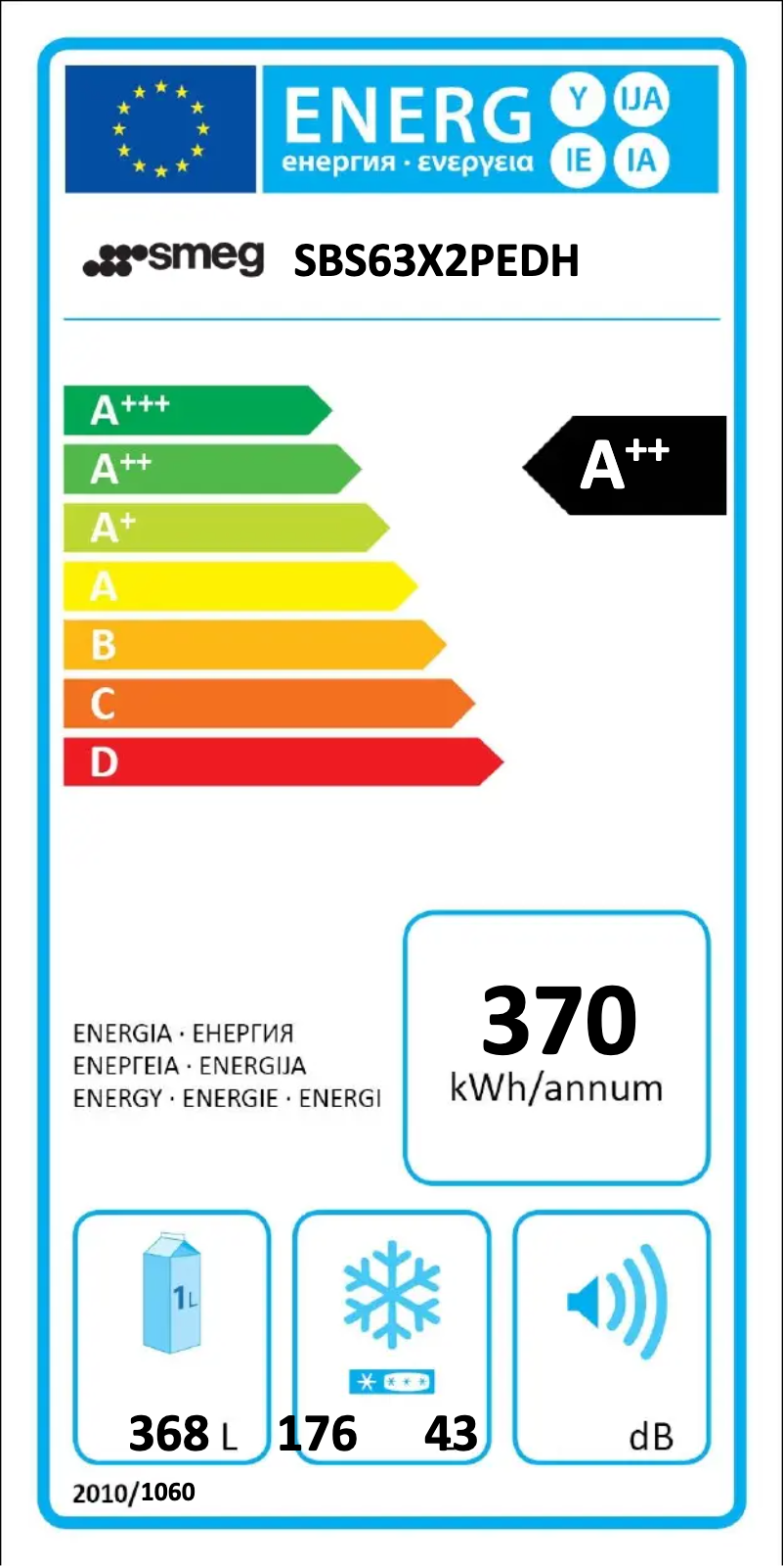 First page image of the manual for SBS63X2PEDH