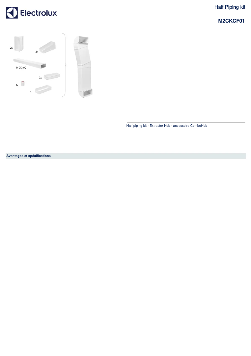 First page image of the manual for M2CKCF01