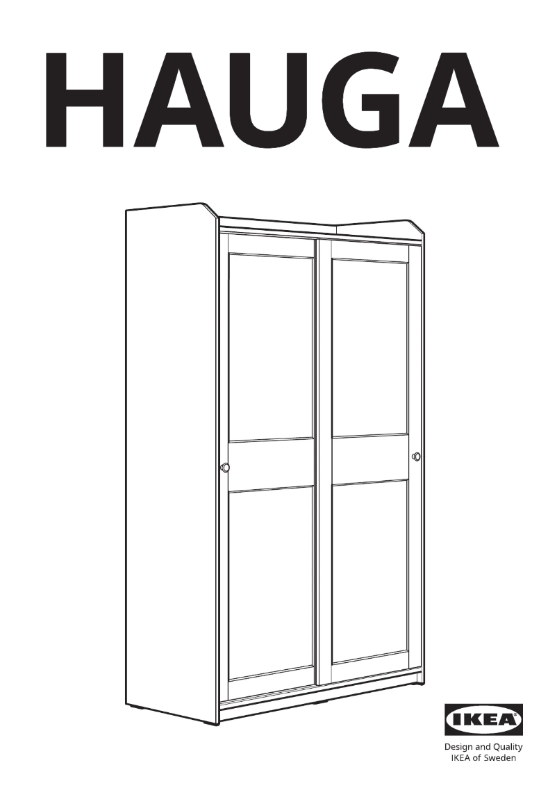 First page image of the manual for HAUGA 605.458.85