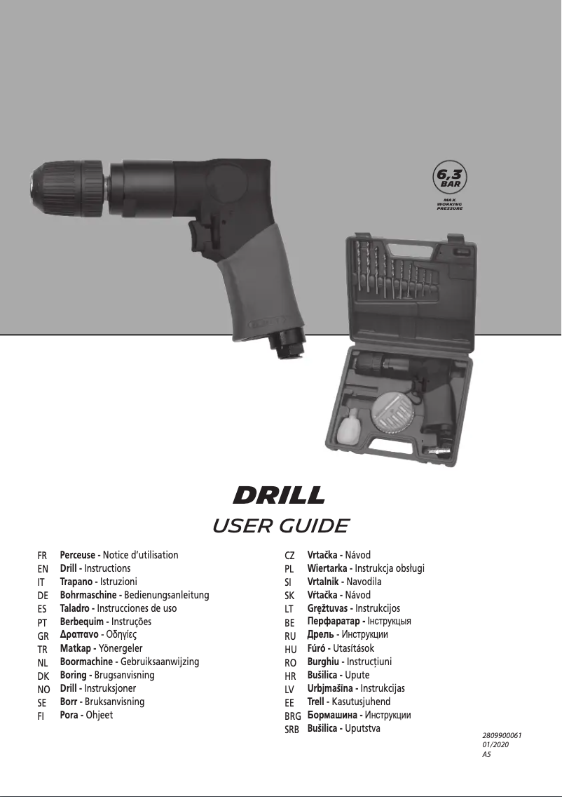 First page image of the manual for G-190