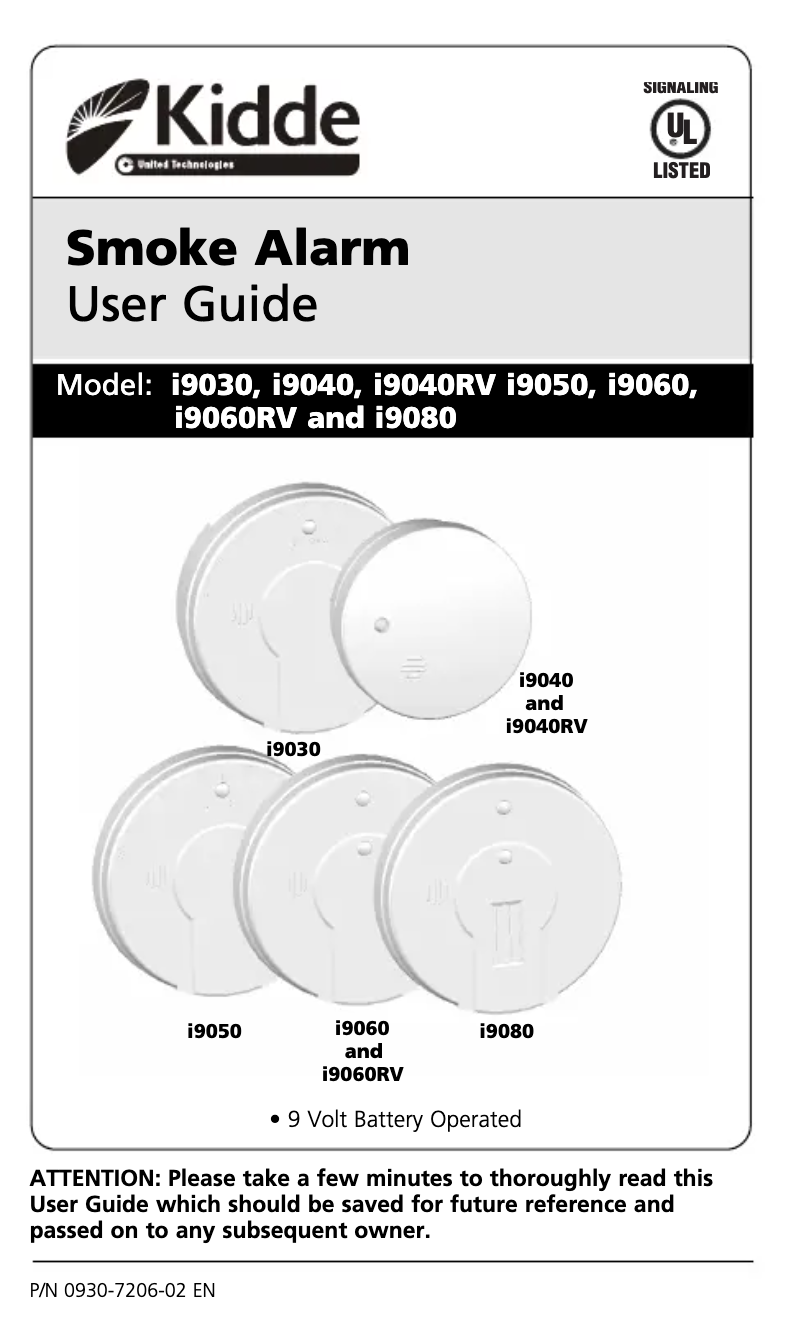 First page image of the manual for i9060
