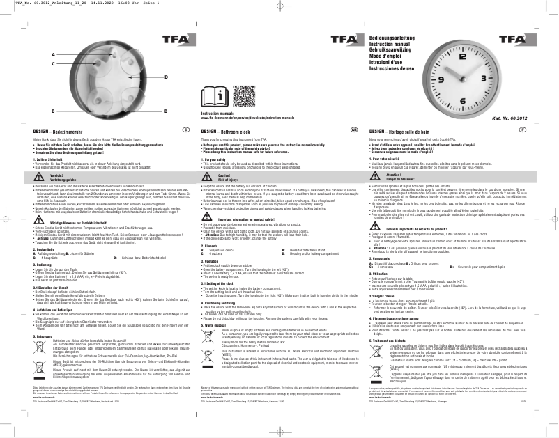 Page 1 of the manual User Manual TFA 60.3012