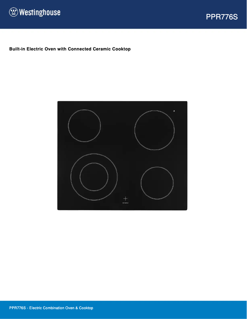 First page image of the manual for PPR776S