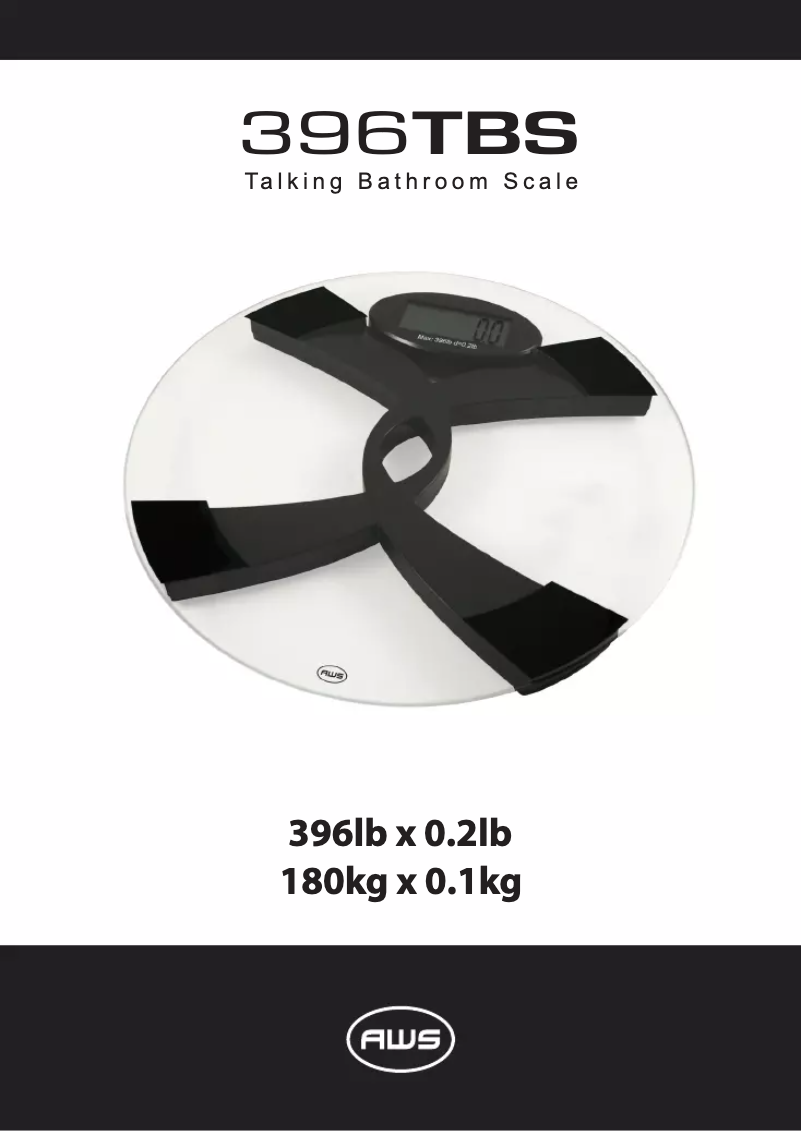 First page image of the manual for 396TBS