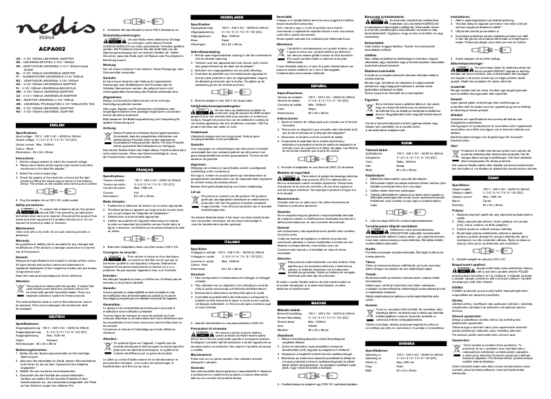 First page image of the manual for ACPA002