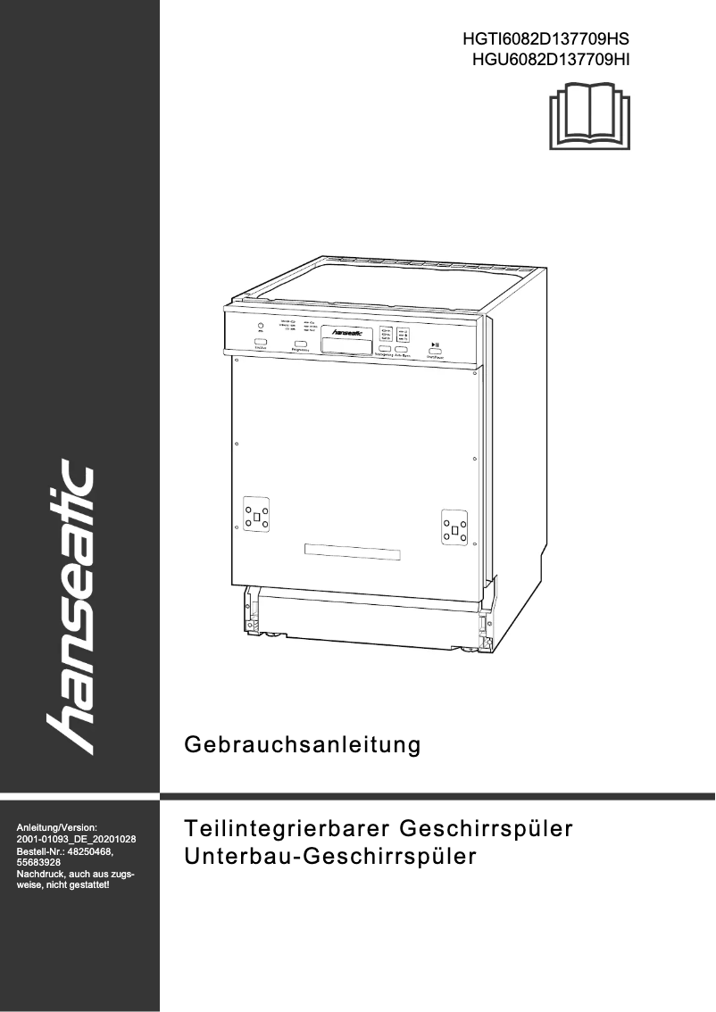 Page 1 of the manual User Manual Hanseatic HGU6082D137709HI