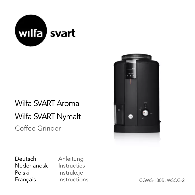 First page image of the manual for Svart Aroma